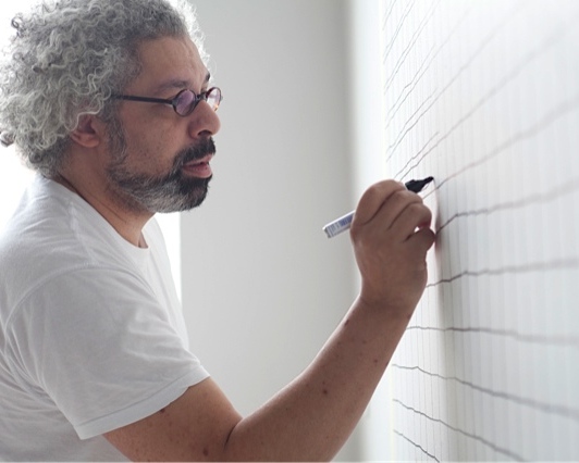 Sílvio Salgado: How Did I Get Here (2014), site-specific installation, mixed media (work in progress). Click on the image to download a high-resolution image.